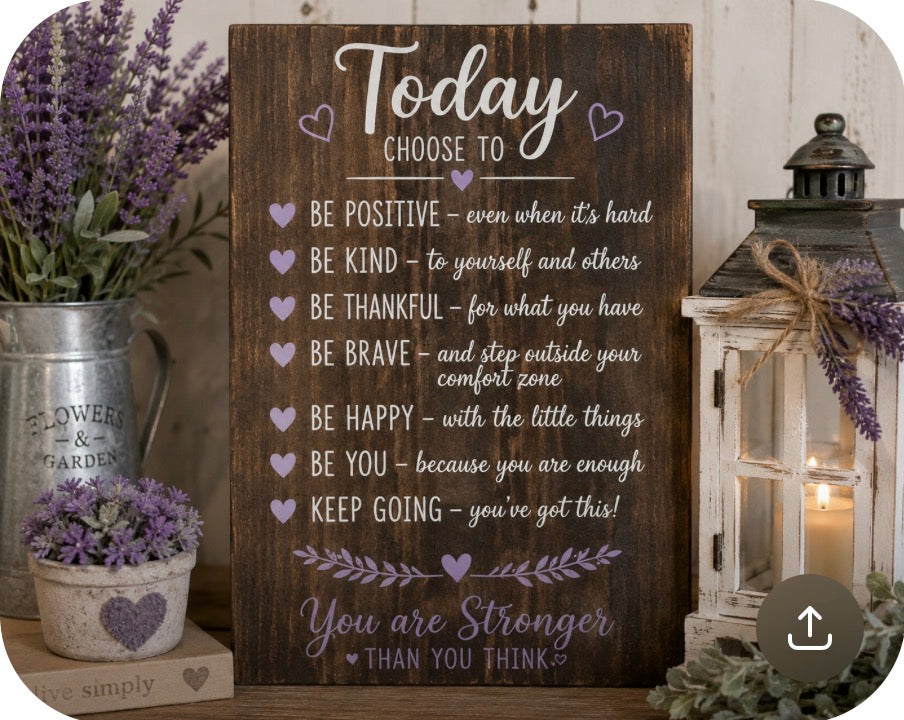Inspirational Wood Signs - Customized Home Décor