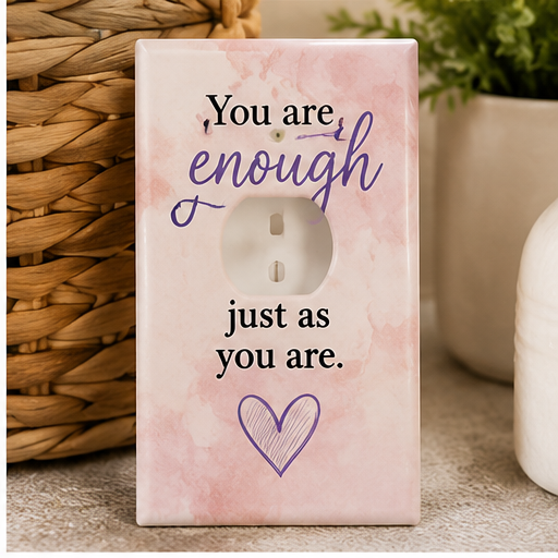 Inspirational Outlet Cover Collection 💜 | Positive Affirmation Wall Plates