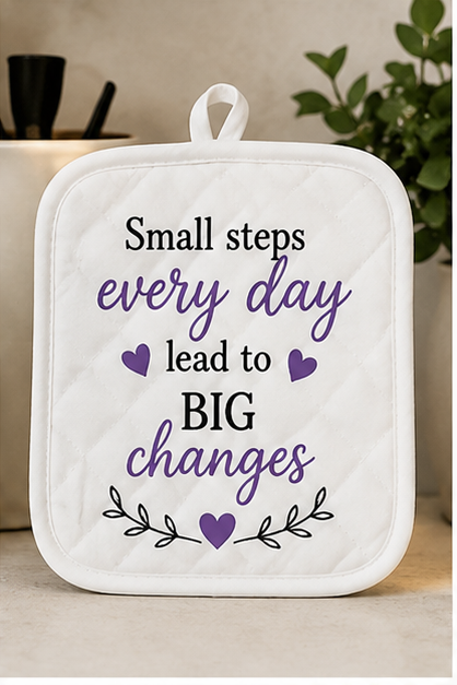 Inspirational Pot Holders – Positive Reminder Kitchen Collection 💜