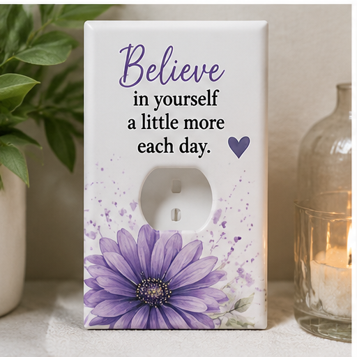 Inspirational Outlet Cover Collection 💜 | Positive Affirmation Wall Plates