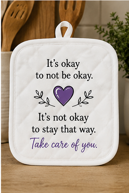 Inspirational Pot Holders – Positive Reminder Kitchen Collection 💜