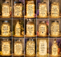 Mason Jar Lights - Battery Operated with Inspirational Messages