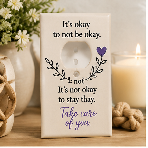 Inspirational Outlet Cover Collection 💜 | Positive Affirmation Wall Plates