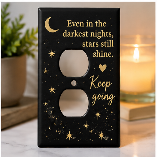 Inspirational Outlet Cover Collection 💜 | Positive Affirmation Wall Plates